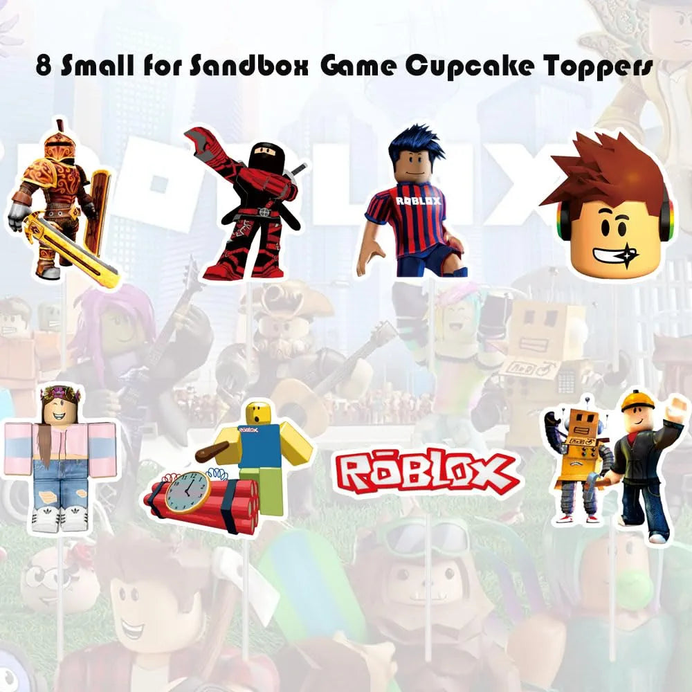 Roblox Birthday Cake Toppers Decorations Kids