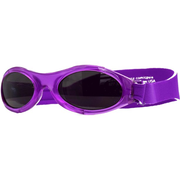 Adjustable Baby Sunglasses with Strap Purple