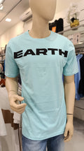 BS Style Men's Sky Blue "EARTH" Graphic Printed T-Shirt