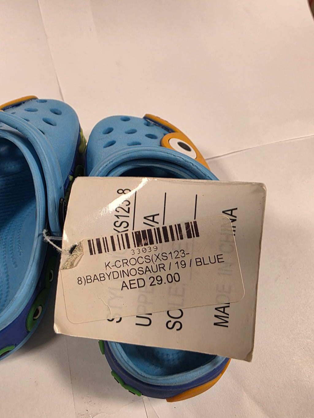 Kids Crocs Baby Dinosaur (Blue)