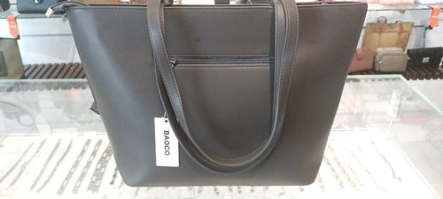 Grey women's handbag (BAGOO)