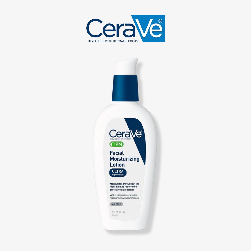 CeraVe PM Facial Moisturizing Lotion ULTRA Lightweight OIL FREE