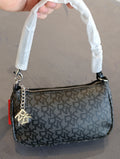 DKNY Black Logo Pattern Mini Shoulder Bag