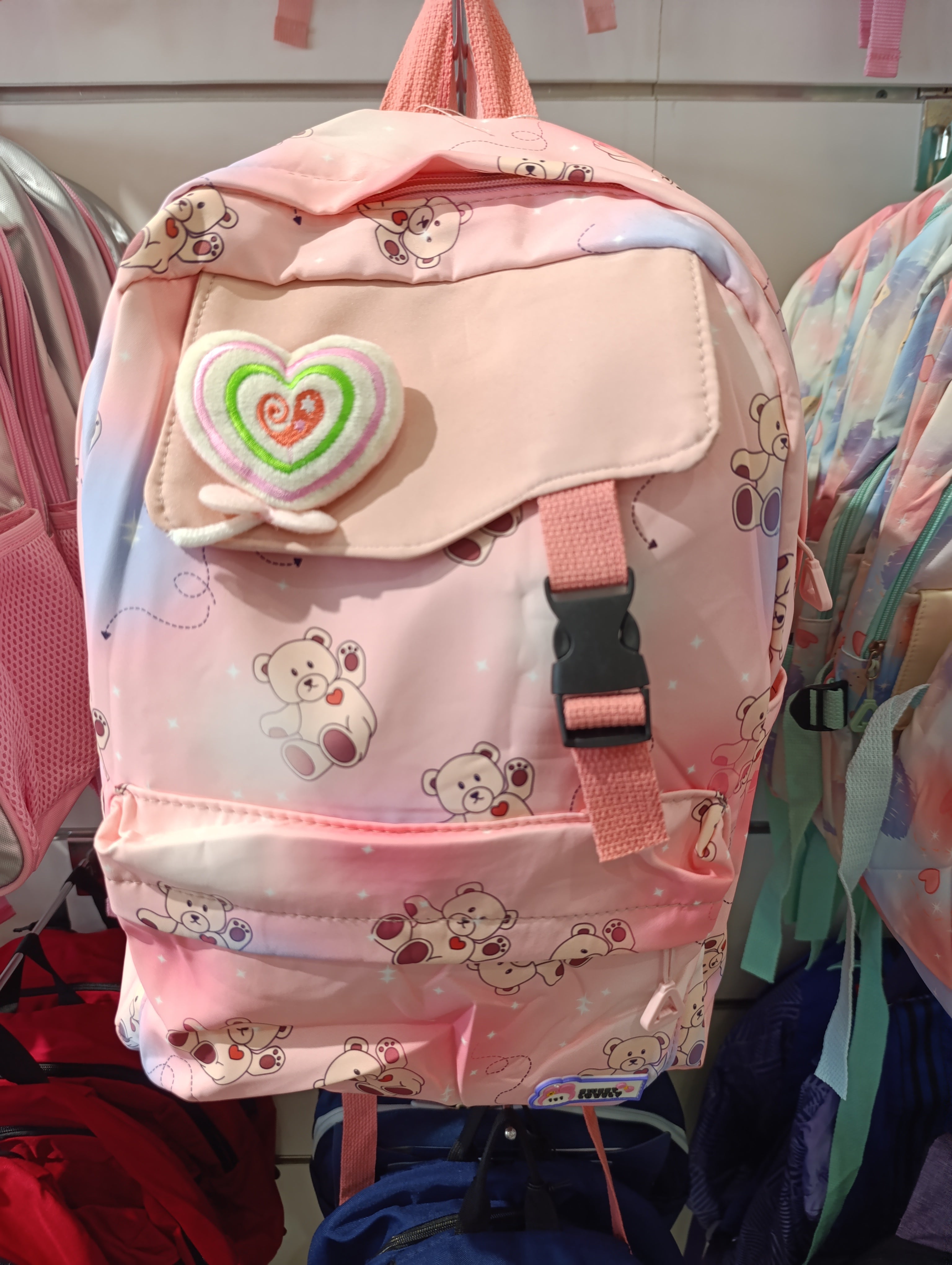 Pink backpack