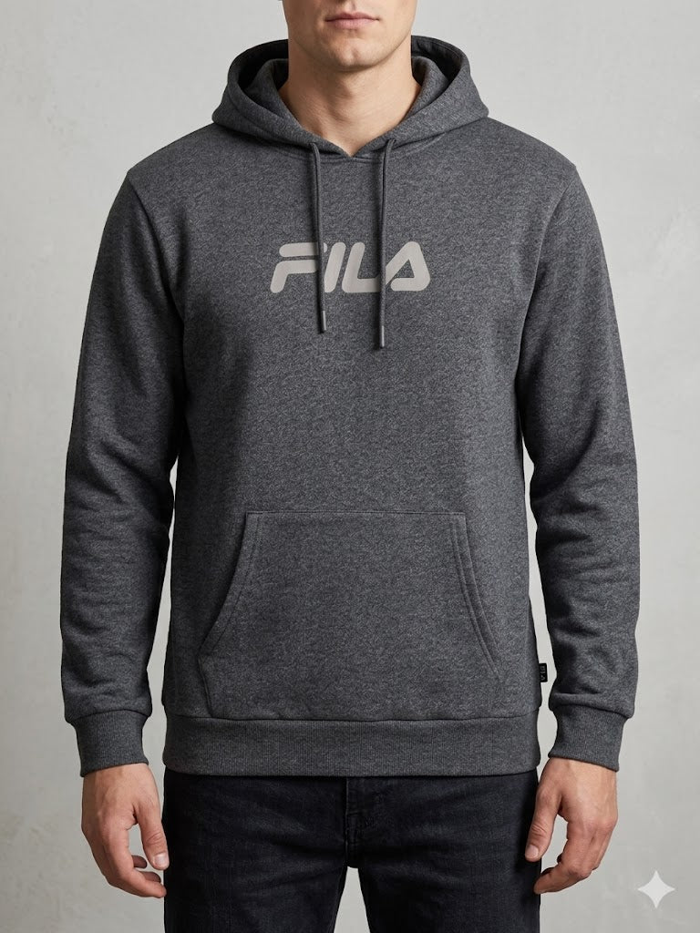 FILA Men's Hanon Pullover Hoodie 'Charcoal Heather' - (SM13B636-089)