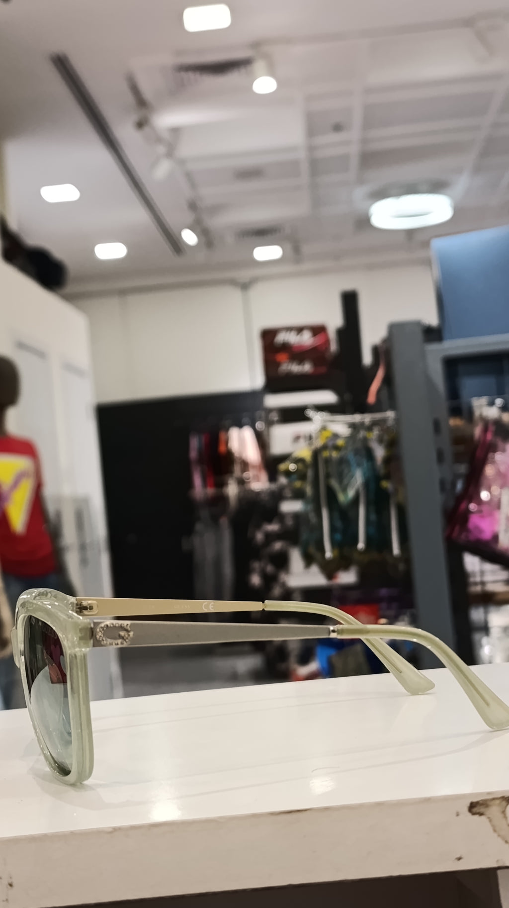 GUESS Sage Green Oversized Sunglasses