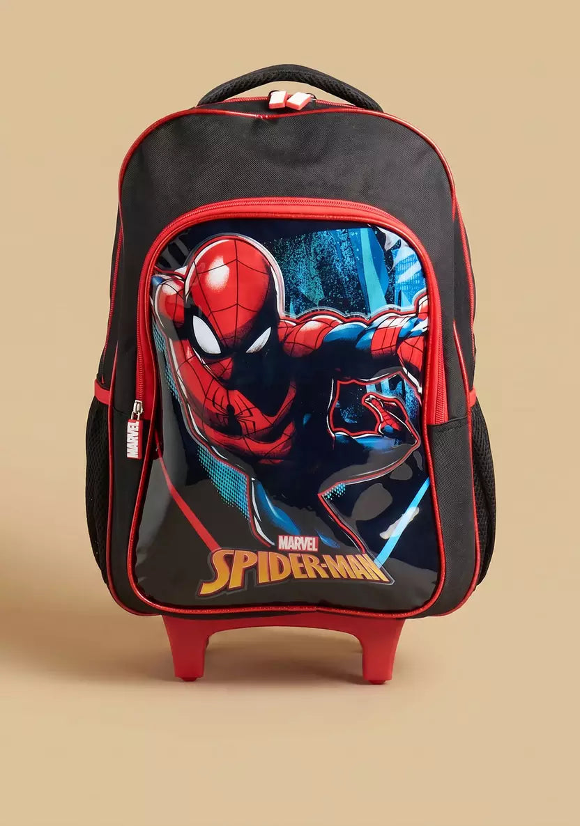 Marvel Spider-Man 5-Piece Trolley School Bag Set 16"