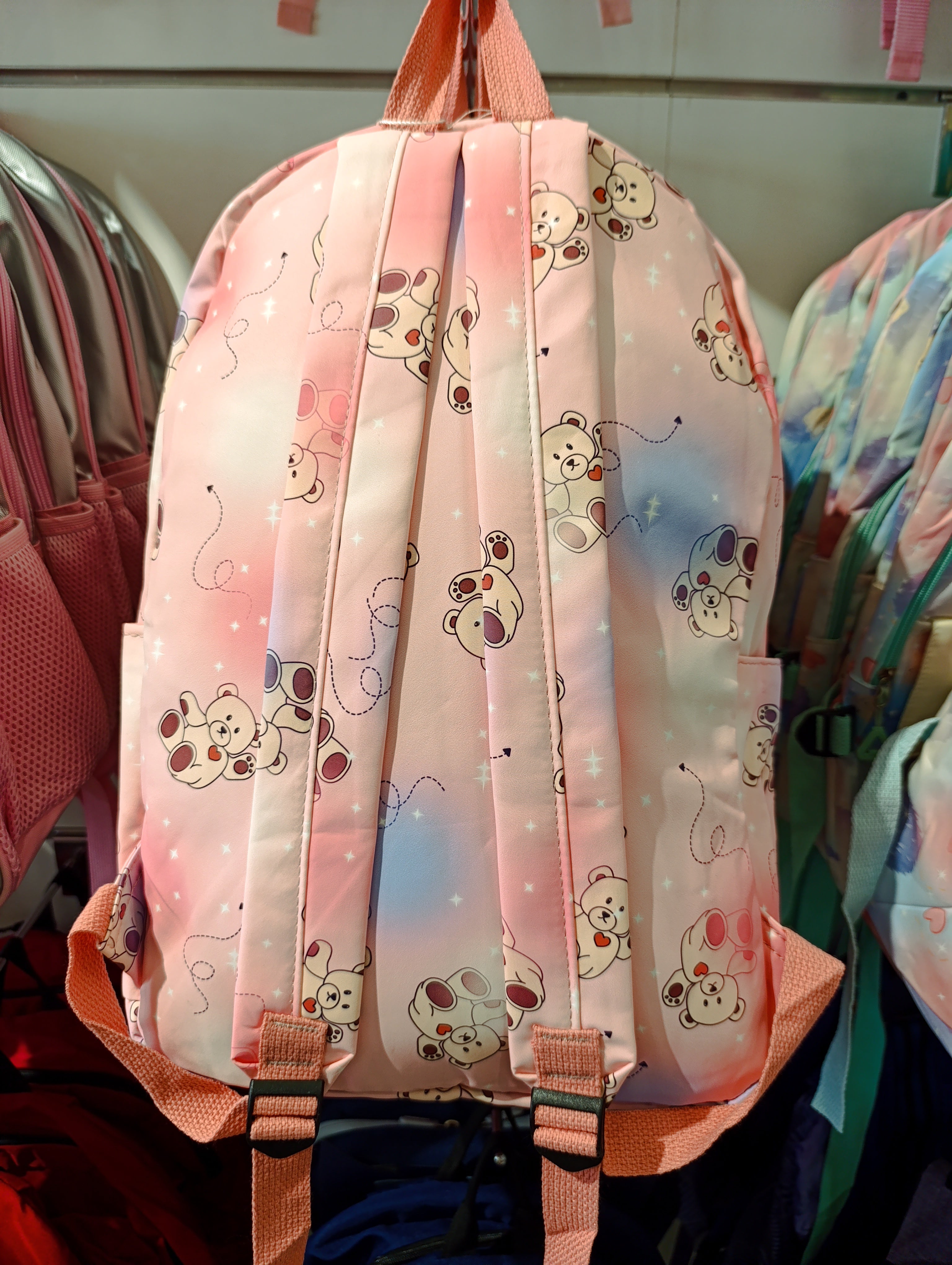 Pink backpack