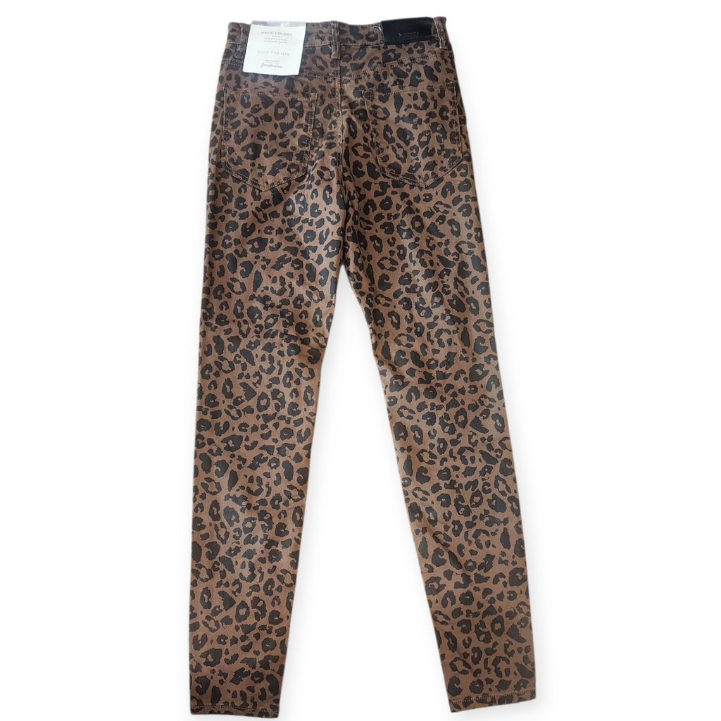 STRADIVARIUS WOMEN'S BROWN LEOPARD PRINT PANT