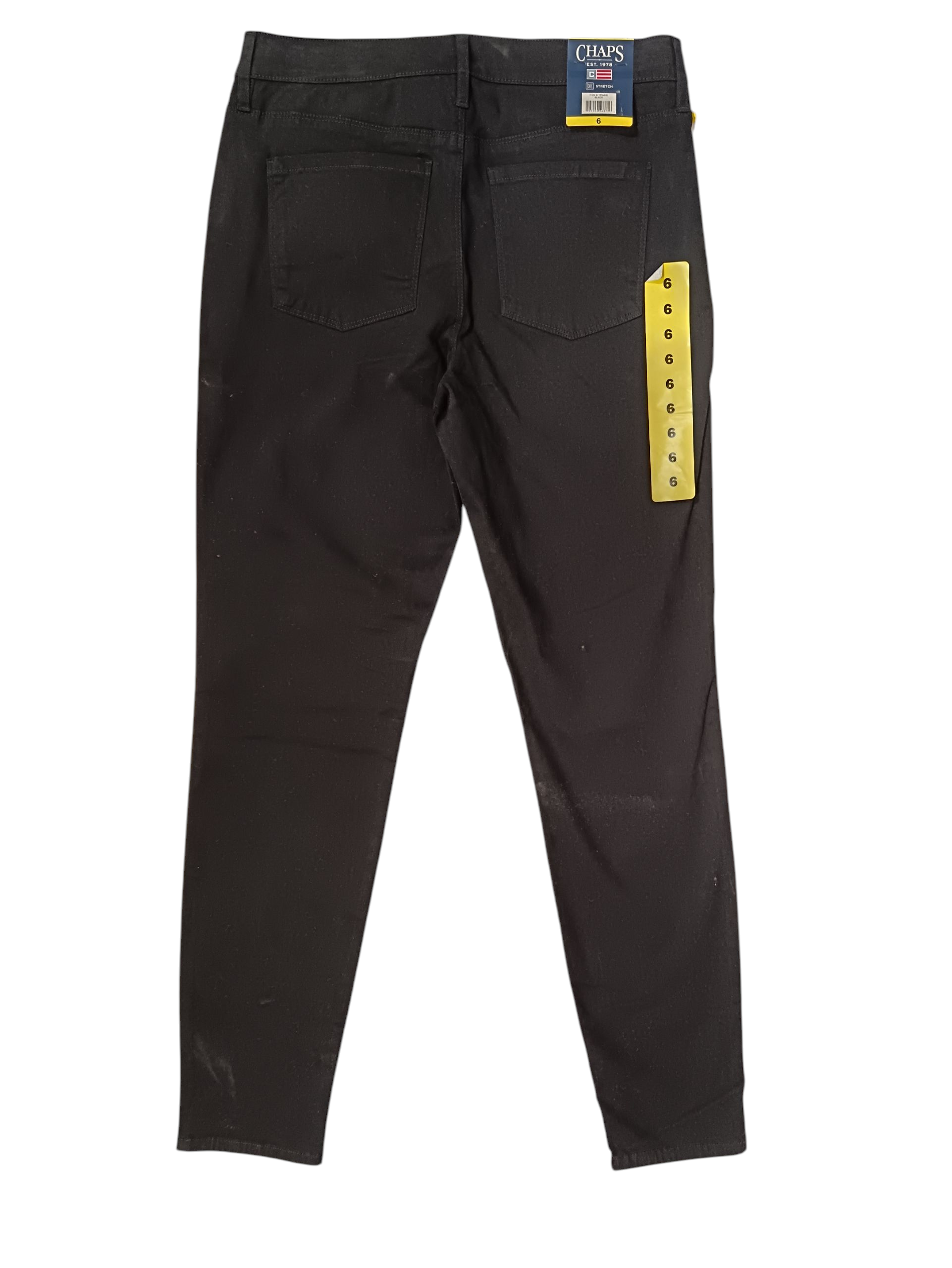 SIZE 28 - Chaps Lady's Trouser Pants Black Khaki the Spirited Tradition YKK Zipper