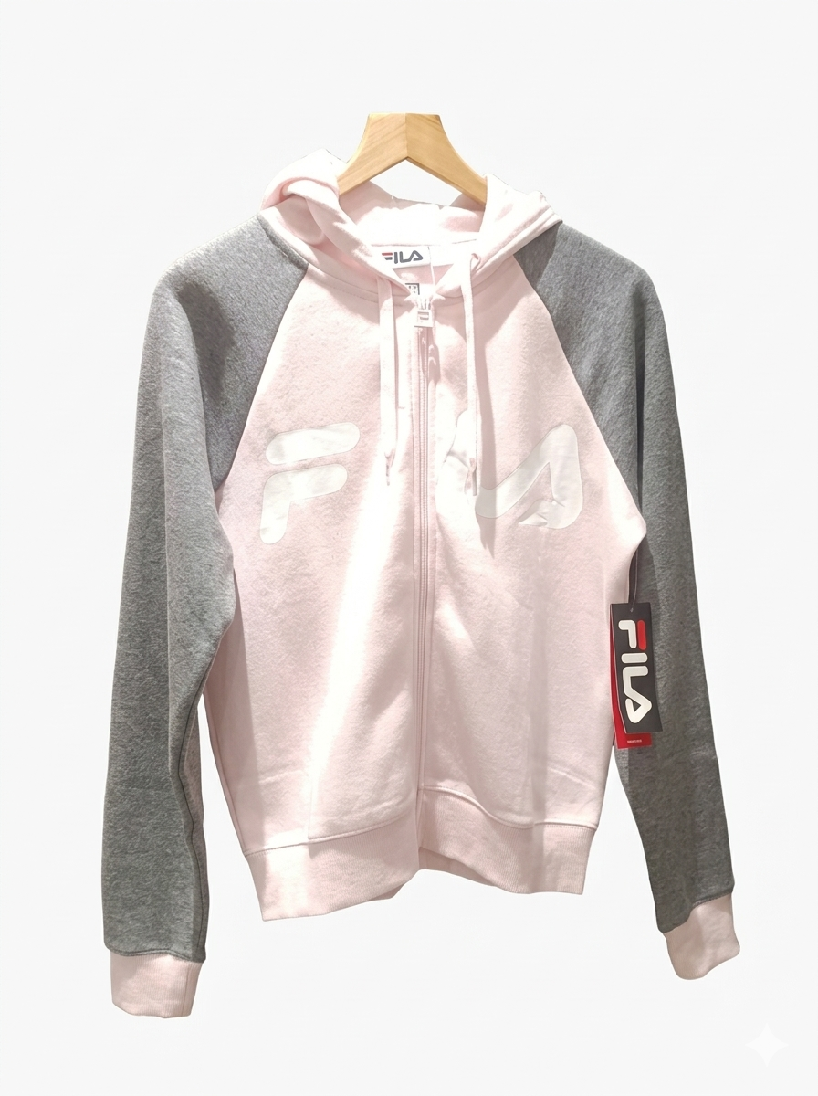 FILA Women's Colorblock Raglan Zip-Up Hoodie