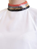 Emporio Armani
Sequined collar silk blouse