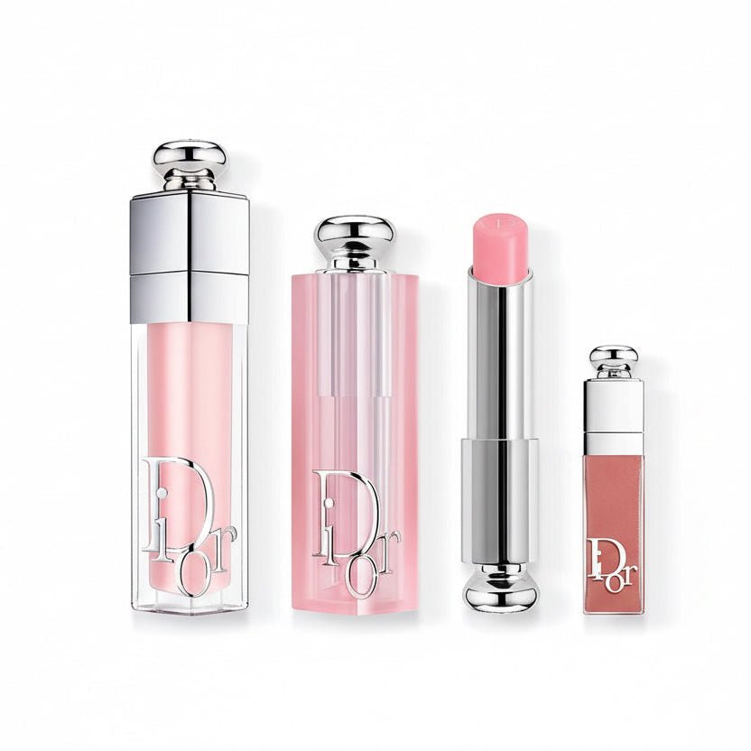 Dior addict lip glow maximizer 001 rose lip gloss lipstick 038 nude