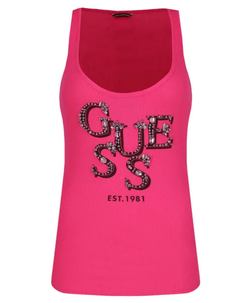 Guess Top ARLENE
Slim Fit pink color