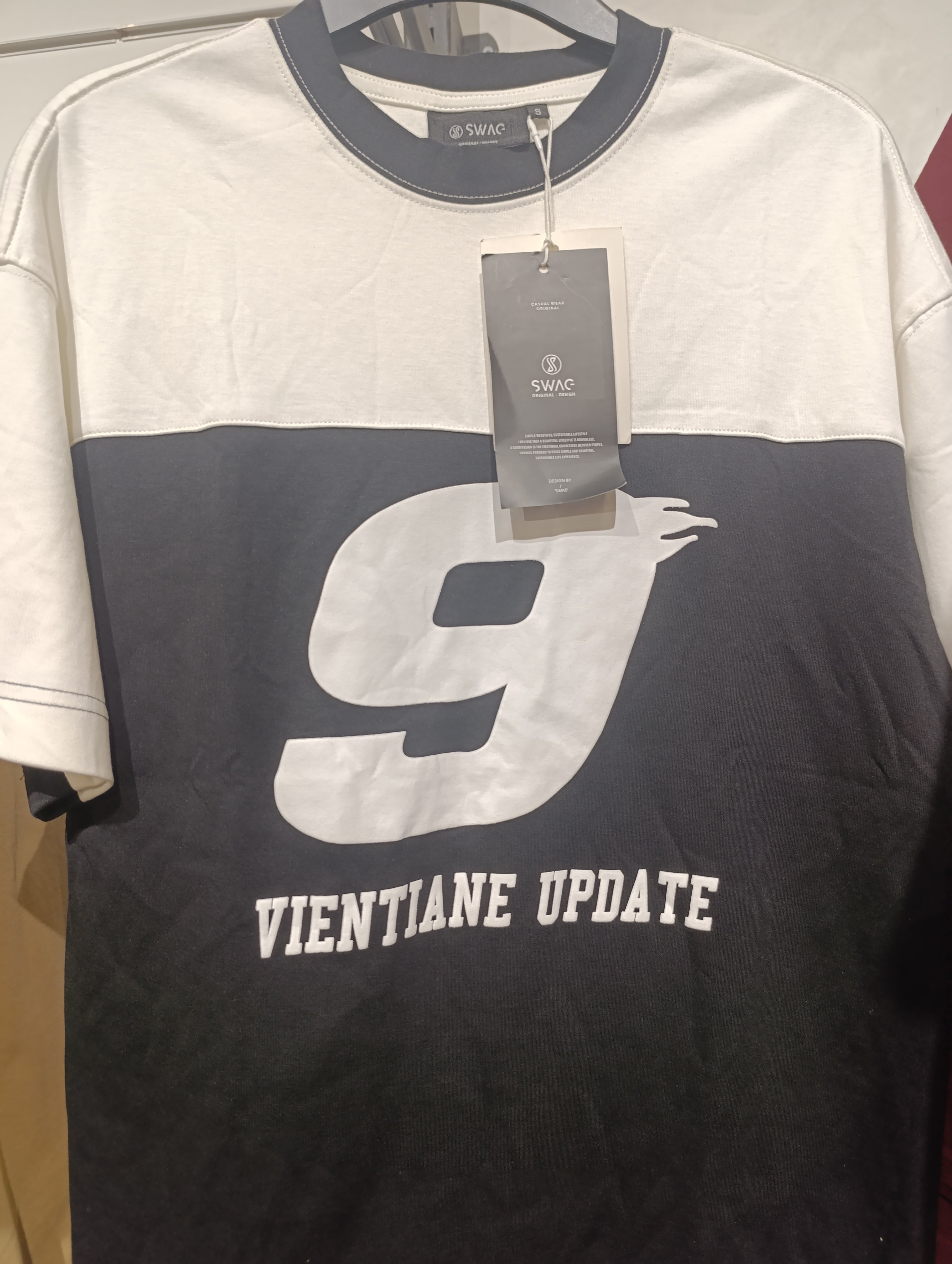 Two-Tone T-Shirt with Number 9