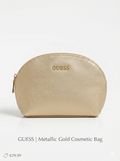 GUESS Metallic Gold Cosmetic Bag PWRIANP0170