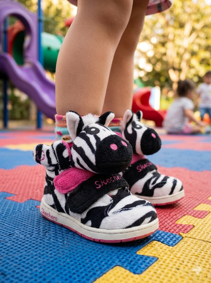 Skechers Kids Sugarcanes-Lil Cuddlers Girls (80689N/WBKP)