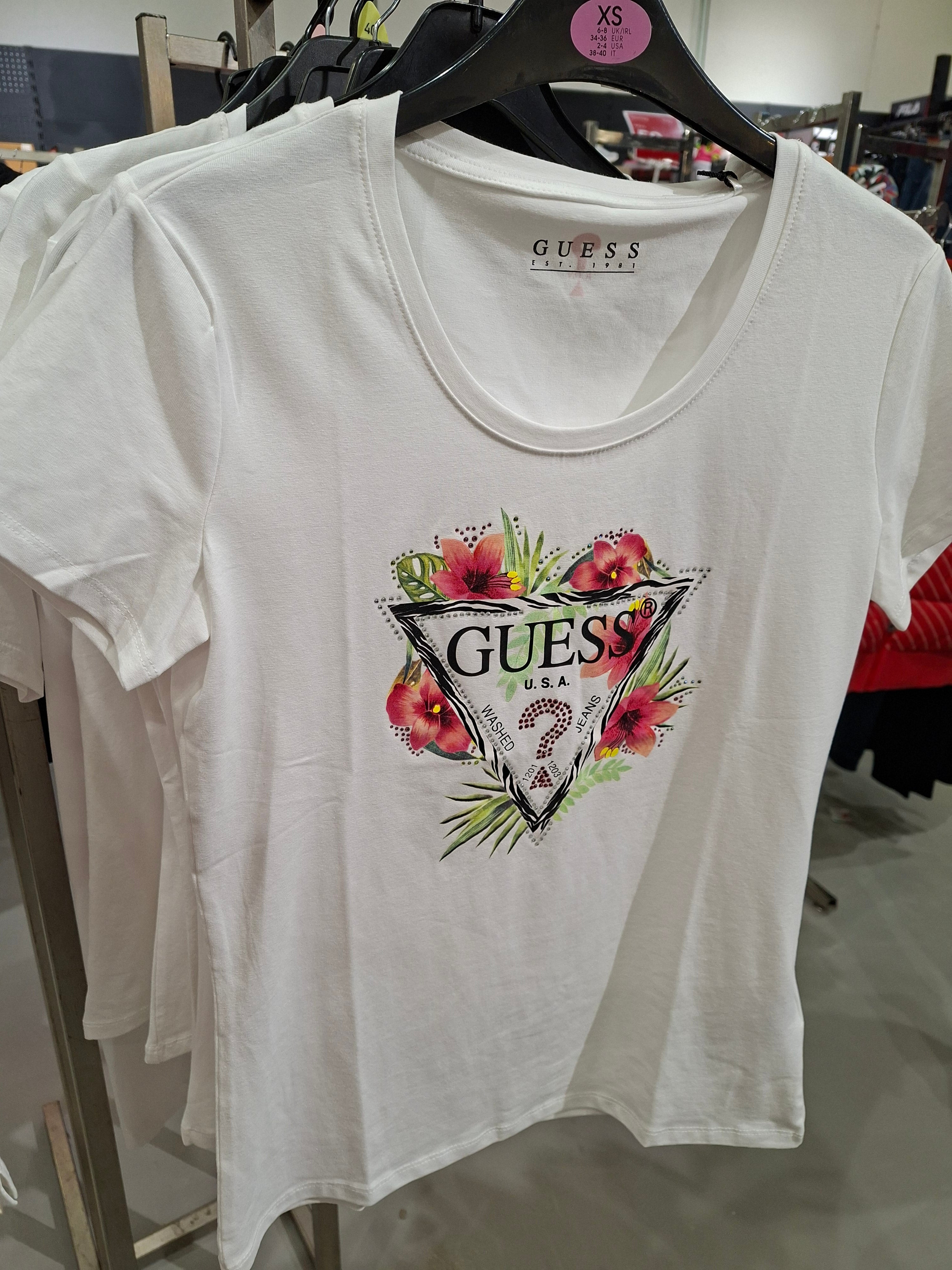 GUESS ICON womens cotton tee - White color W1GI0NJ1311