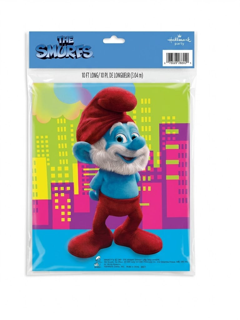 Smurfs Birthday Banner - 10 FT Long/10 Pi De Longueur (3.04m)