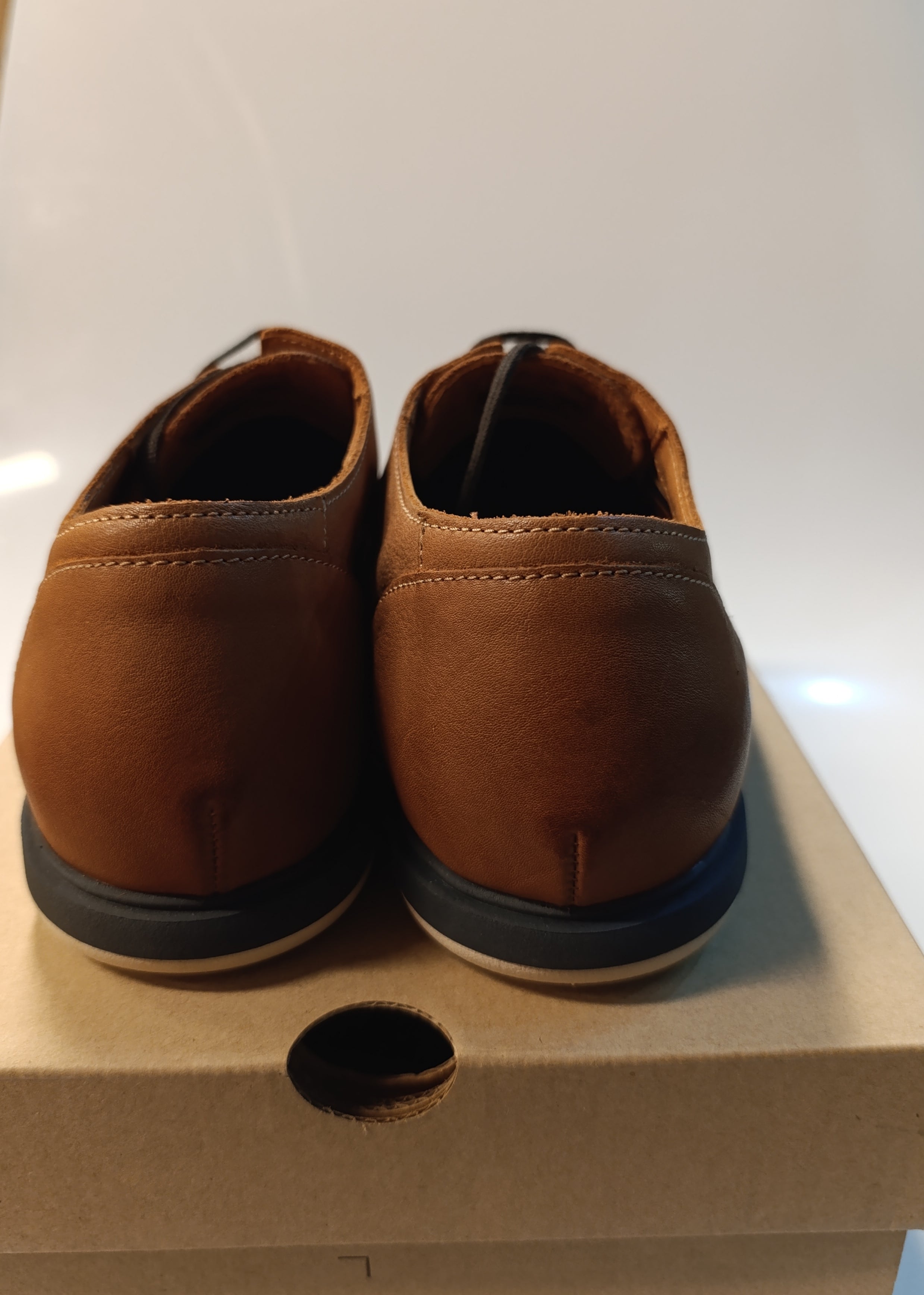 clarks shoes man's Glaston walk dark tan / 2025080008