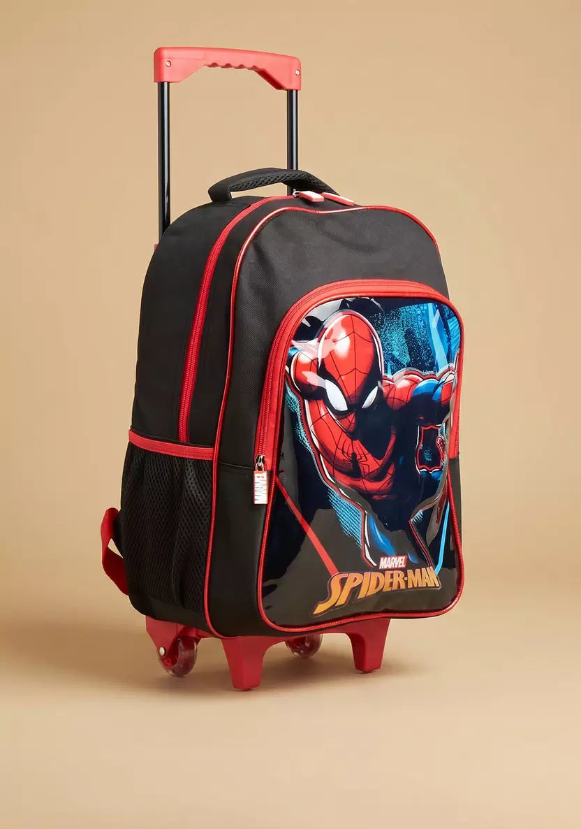 Marvel Spider-Man 5-Piece Trolley School Bag Set 16"
