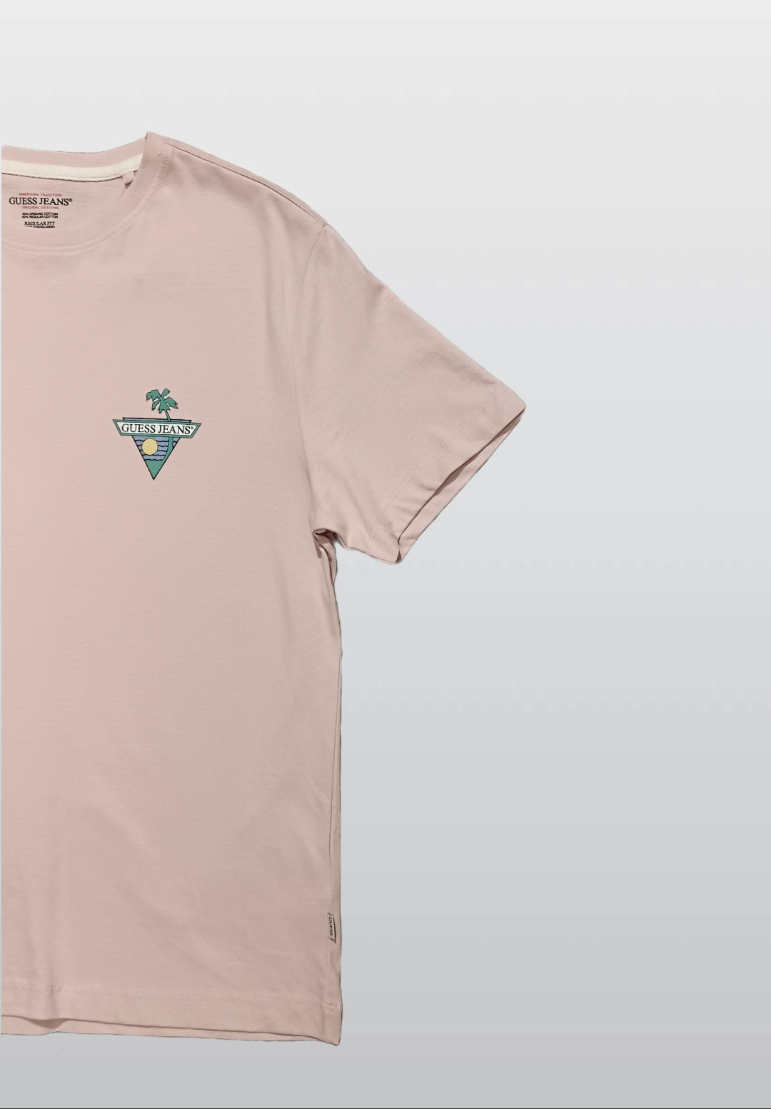Guess Jeans Men’s Pink Cotton T-Shirt