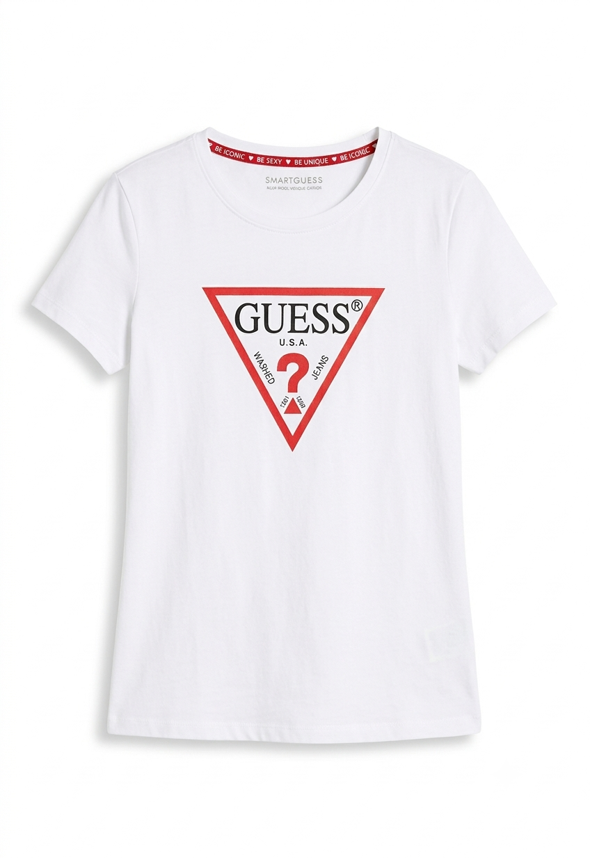 GUESS Original Classic Tee - White