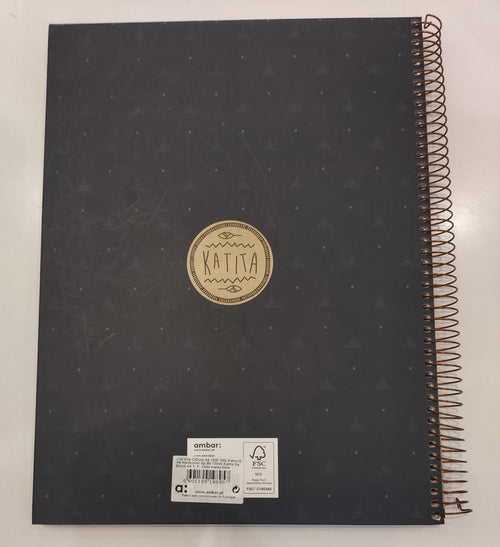 Ambar Katita Dark Gray Notebook