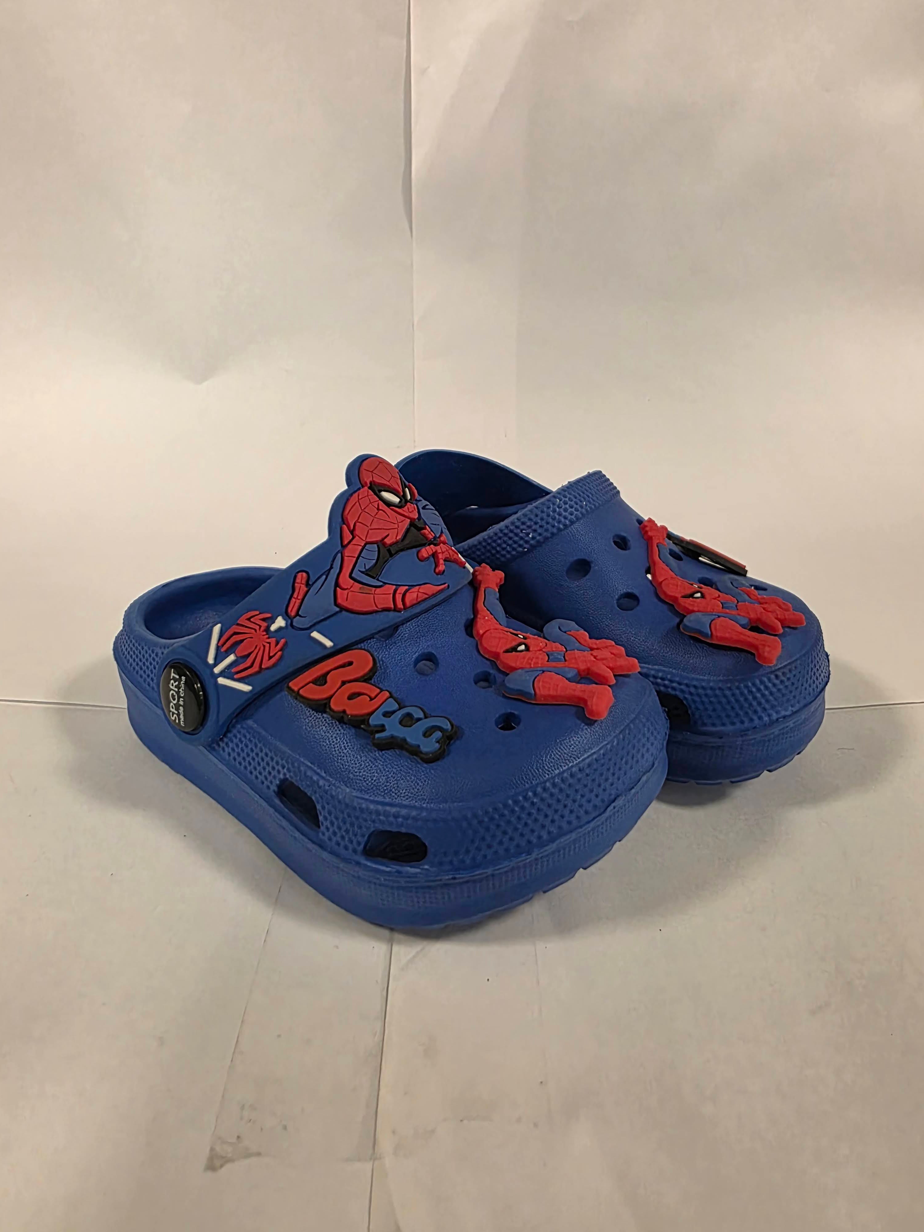 Kids Spiderman Crocs (Dark Blue)