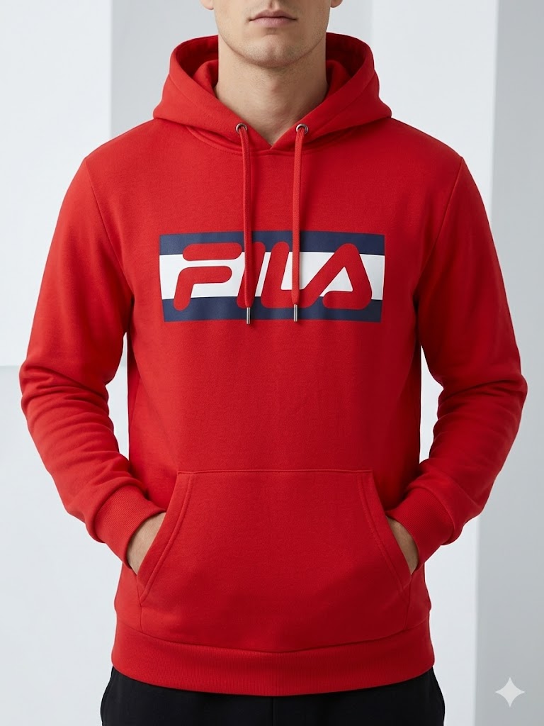 Fila Abner Pullover Hoodie 'Sport Red' - (SM13B625-622)