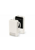 Lovesn P200 20000mAh Power Bank, a portable charger featuring an LED battery percentage display and four built-in charging cables