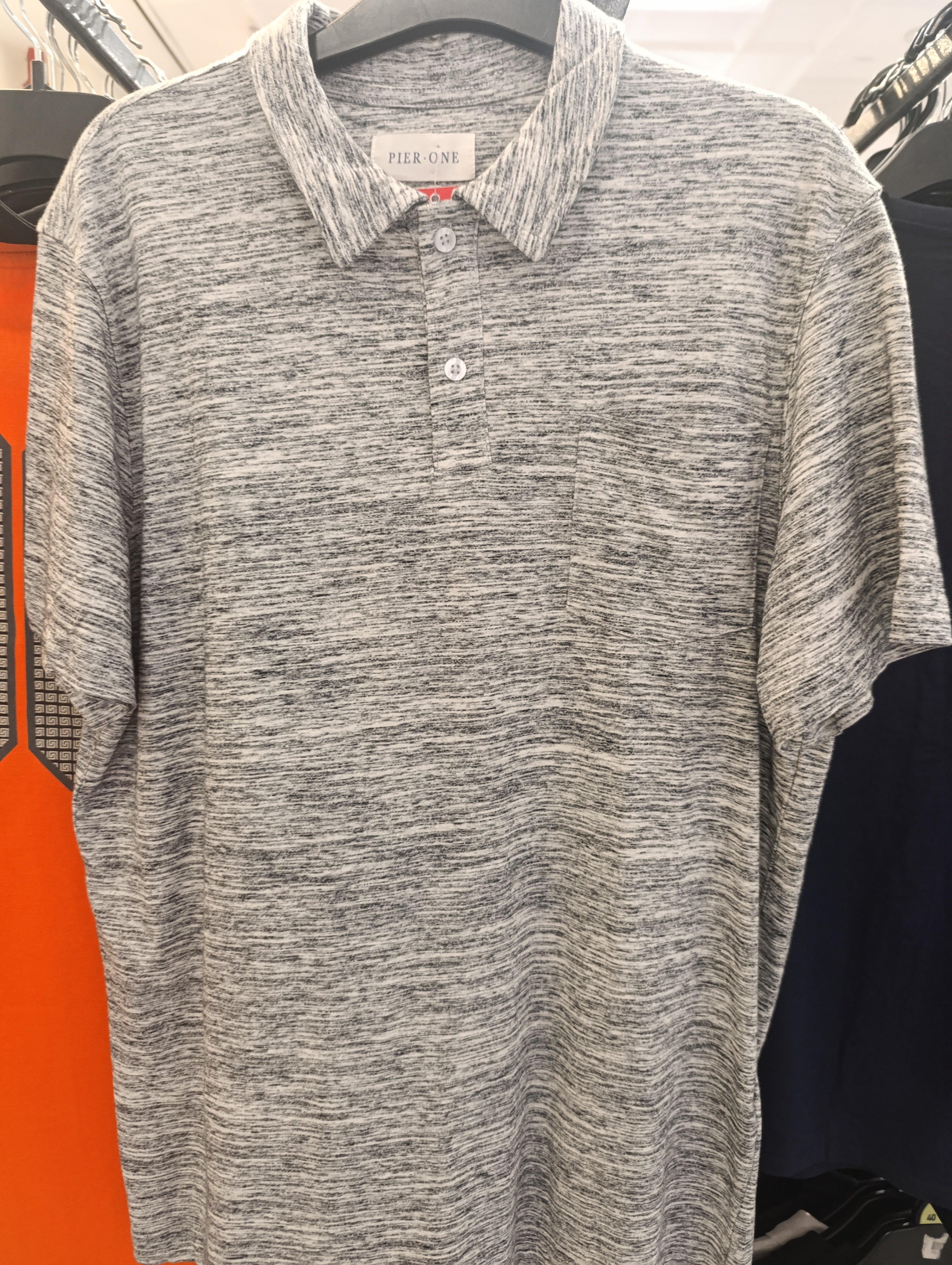 PIER ONE GREY COLOR POLO T-SHIRT