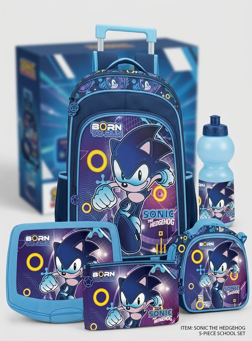 Sonic Trolley 5-in-1 School Set 16"