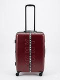 حقيبة سفر DKNY Travel Luggage Front & Center قياس 24 بوصة عمودية، لون أحمر، جديدة