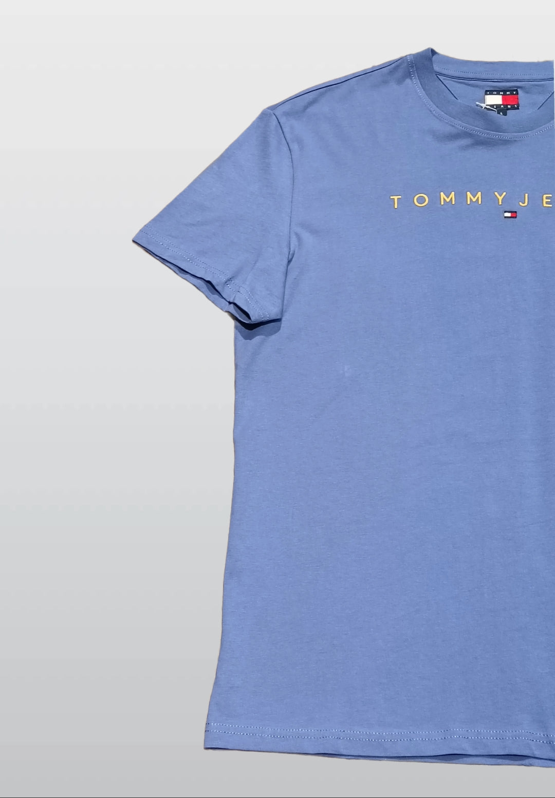 Tommy Jeans Men’s Light Purple Cotton T-Shirt