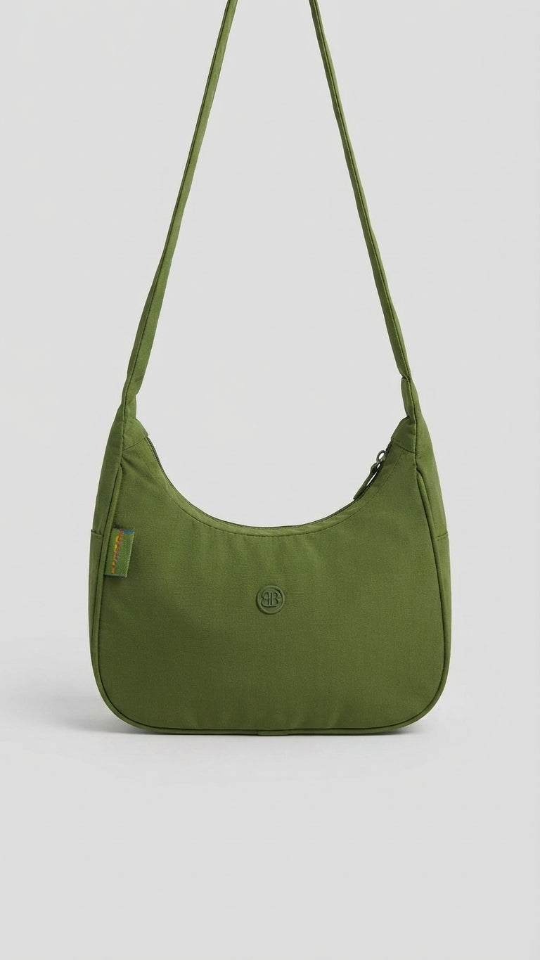Bagco soft Shoulder bag green color Waterproof for women