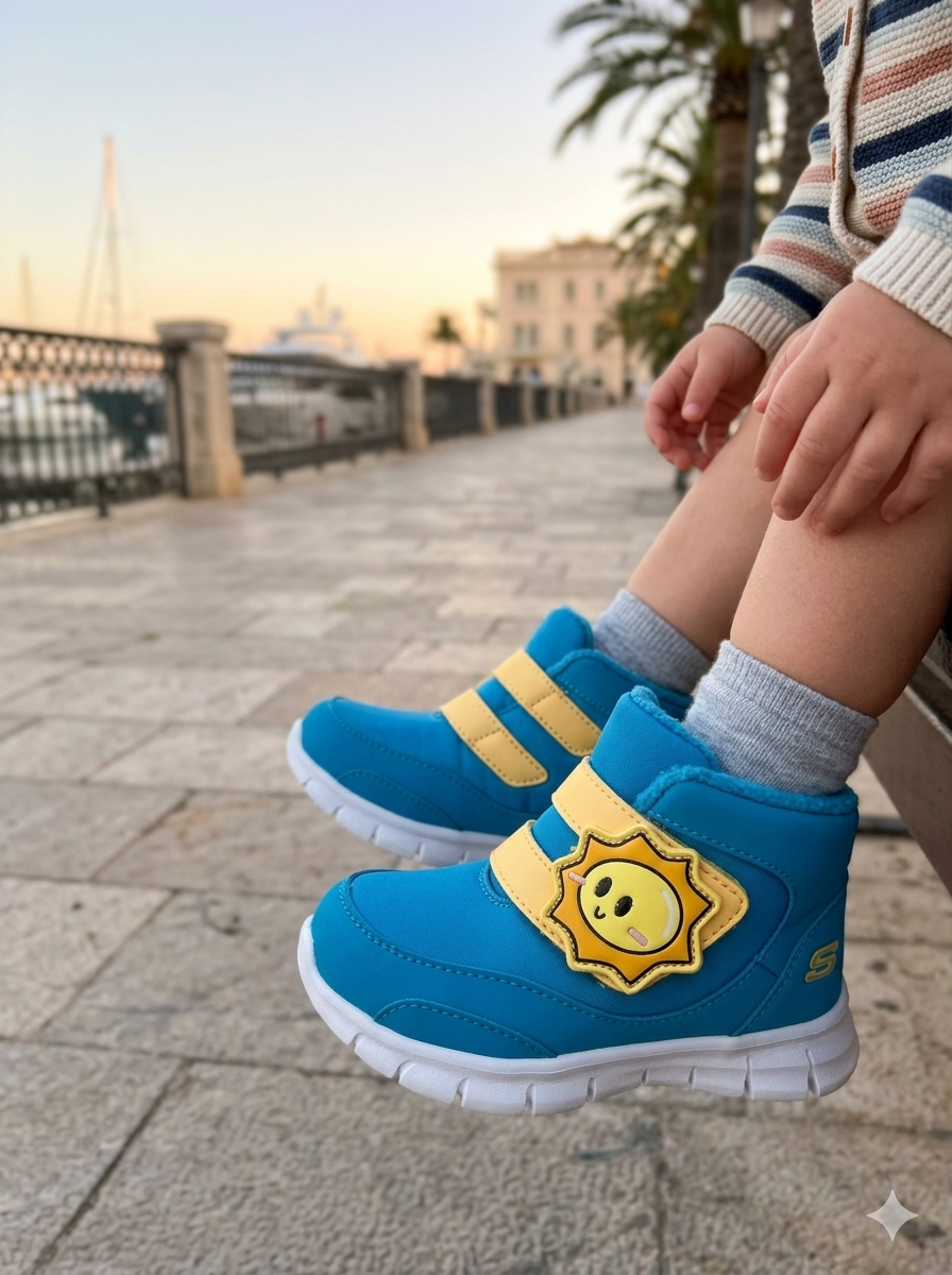 Skechers Girls Sweet Chill Teal Shoes (664107N/TEAL)