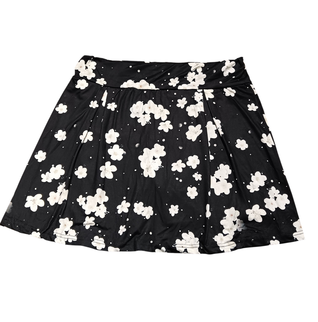 bulletgxll Tropical Leaves women's High waisted swim skirt