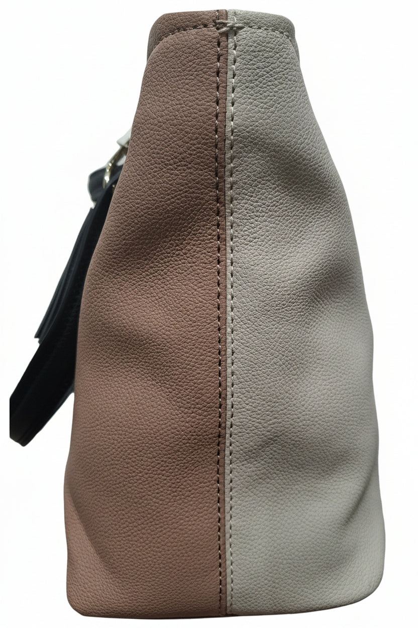 GUESS WOMENS HANDBAG WHITE AND ROSE - STONE MULTI VG758423