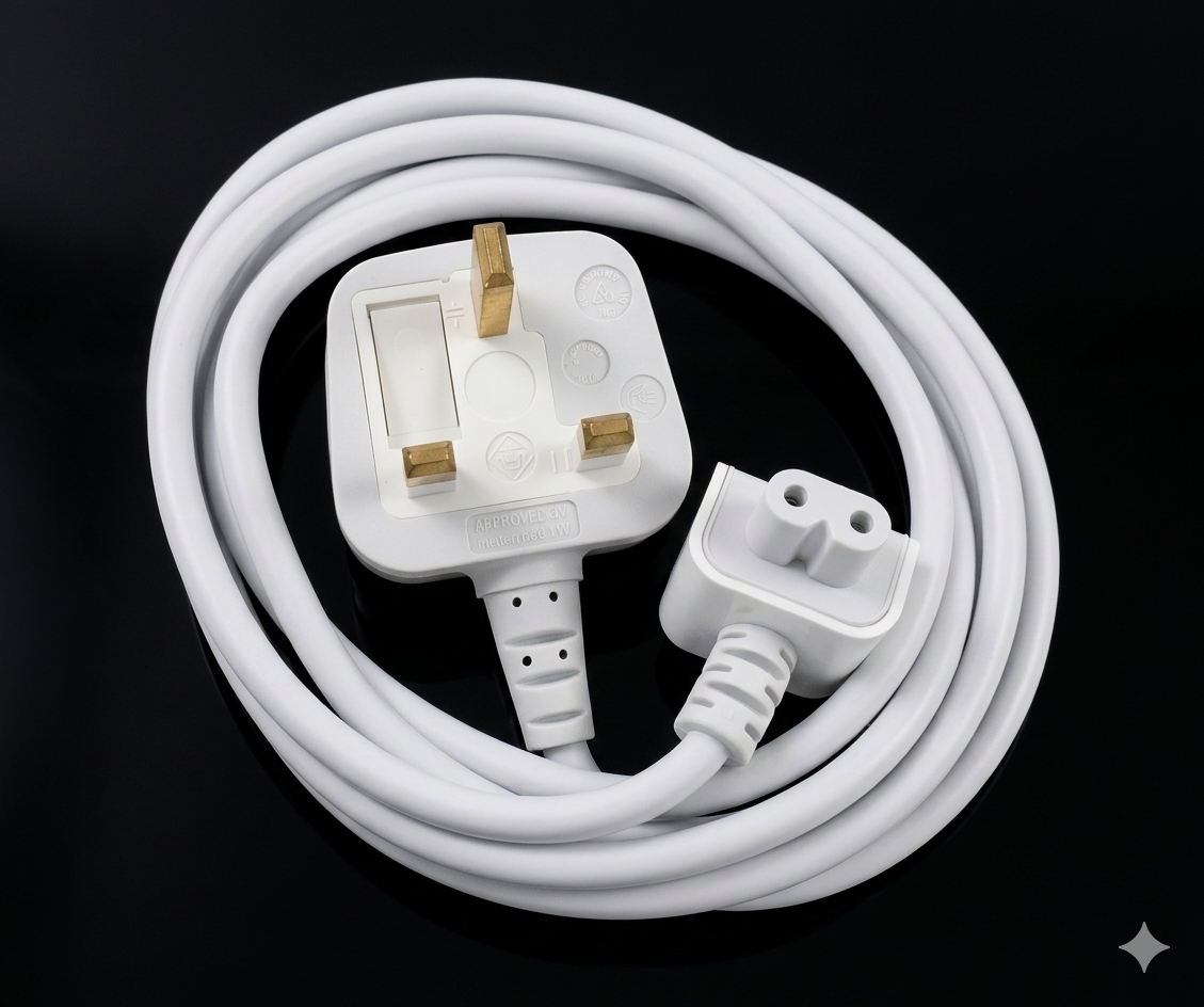 Volex AC Power Cord Lead for Mac - (026117-00) 175cm for apple mac