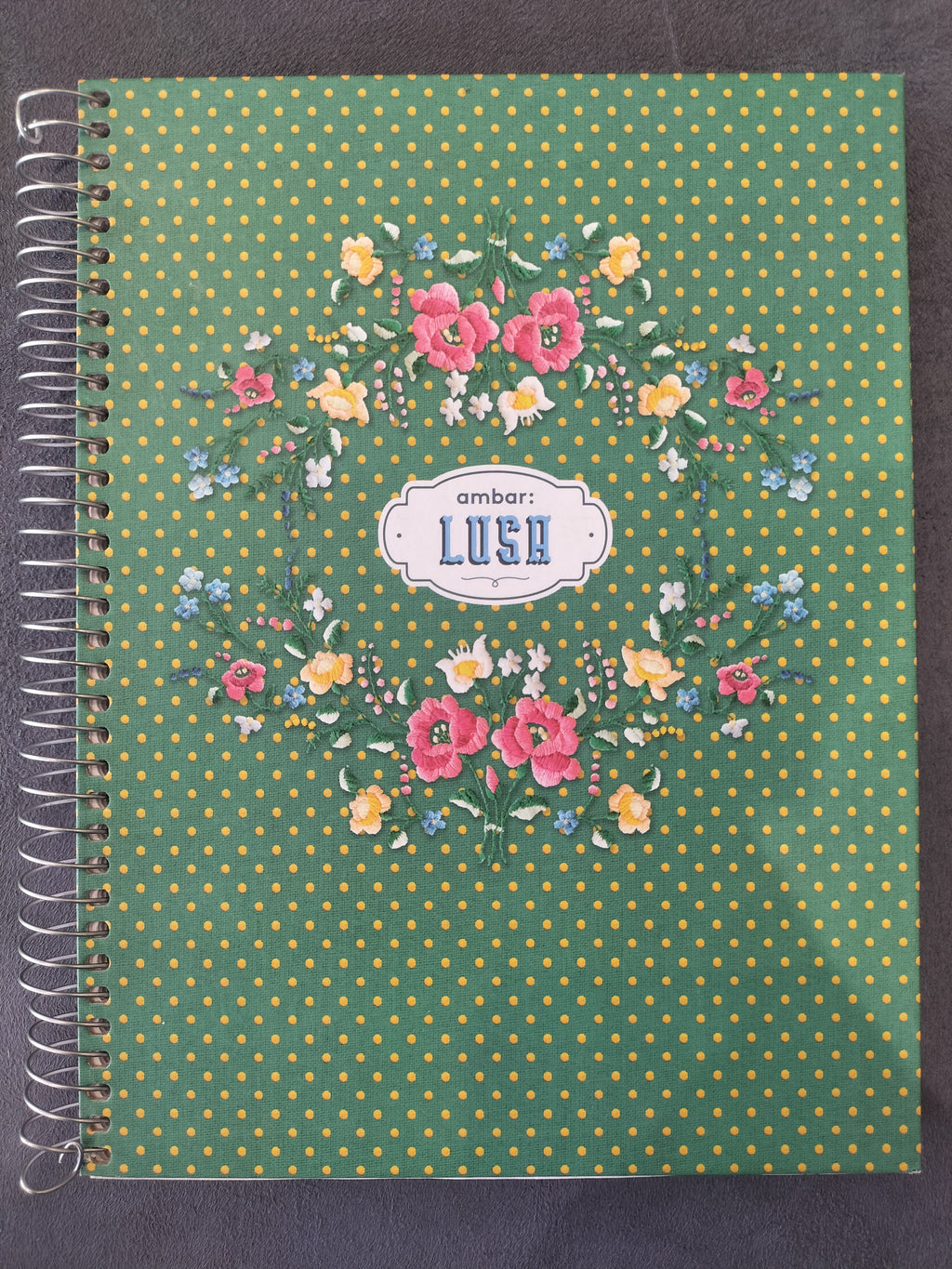 Ambar Lush Flower Green Notebook