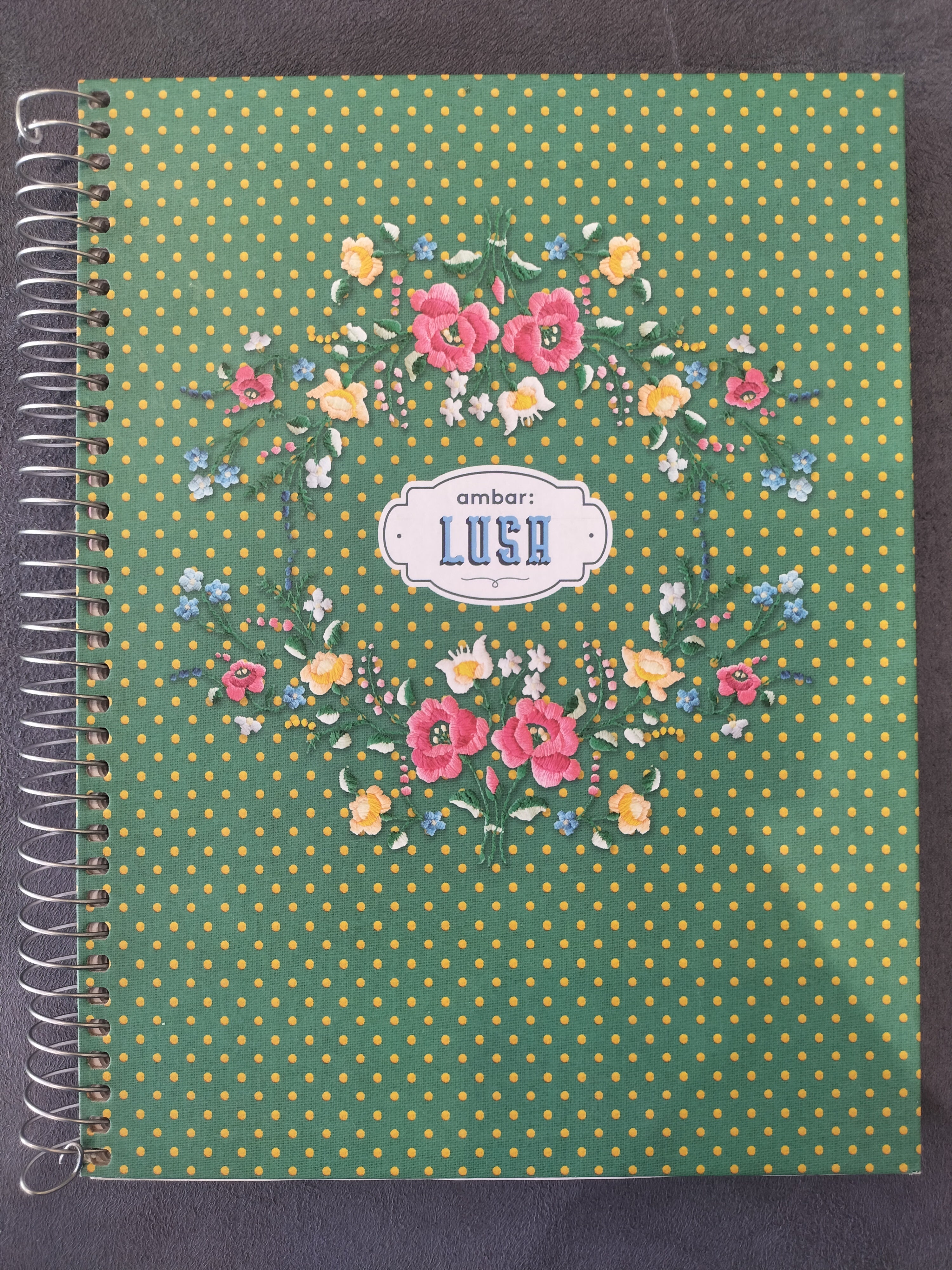 Ambar Lush Flower Green Notebook