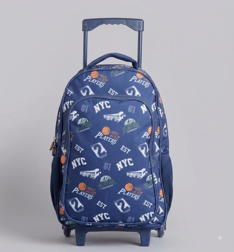 Eazy Kids 18" Trolley School Backpack 5-Piece Set