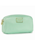 GUESS cosmetic bag featuring a metallic logo plaque and double zippers. PWBAHIP0273 - MNT