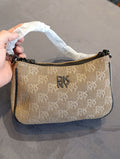 DKNY Monogram Corduroy Shoulder Bag