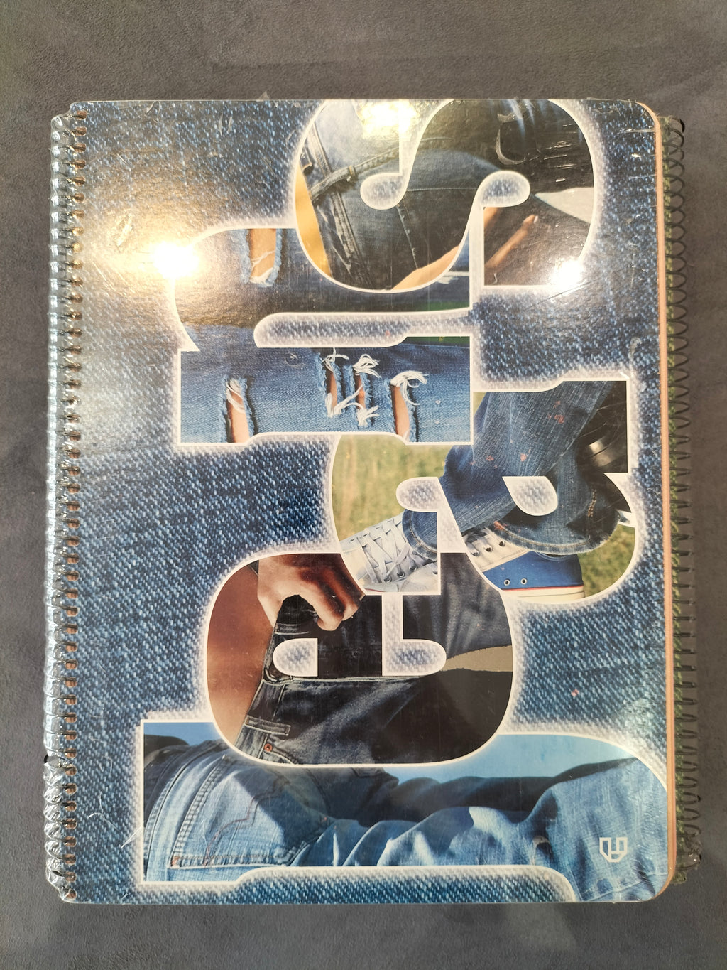 Unipapel "Jeans" Spiral Notebook 4pcs (1 Red, 1 Green, 2 Blue)