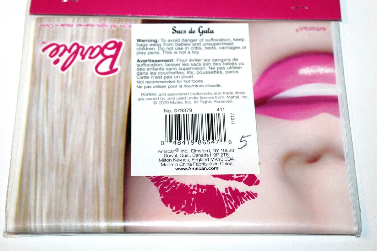 amscan Barbie Party Bags 8pcs - Party Supplies
