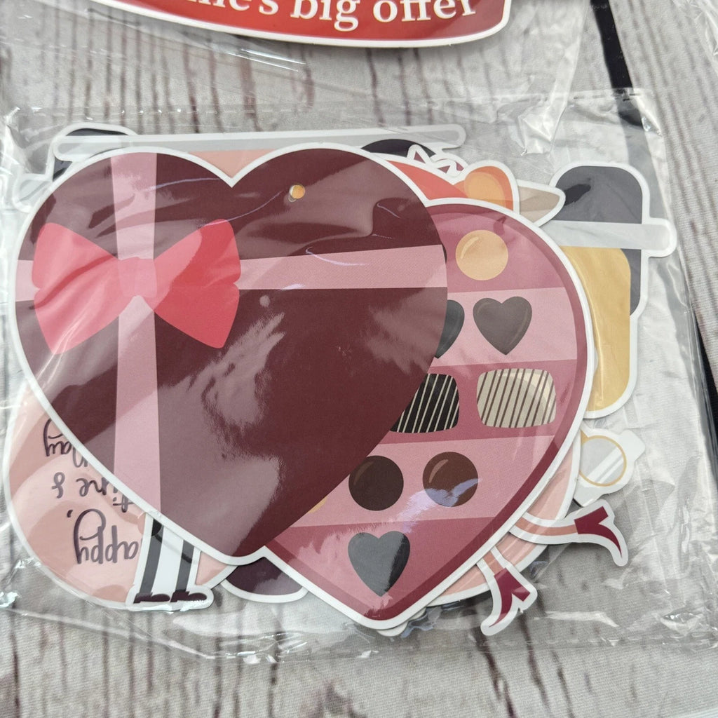 Valentine's Day Party Decoration Kit Banner Hearts Set - 4pcs Pack