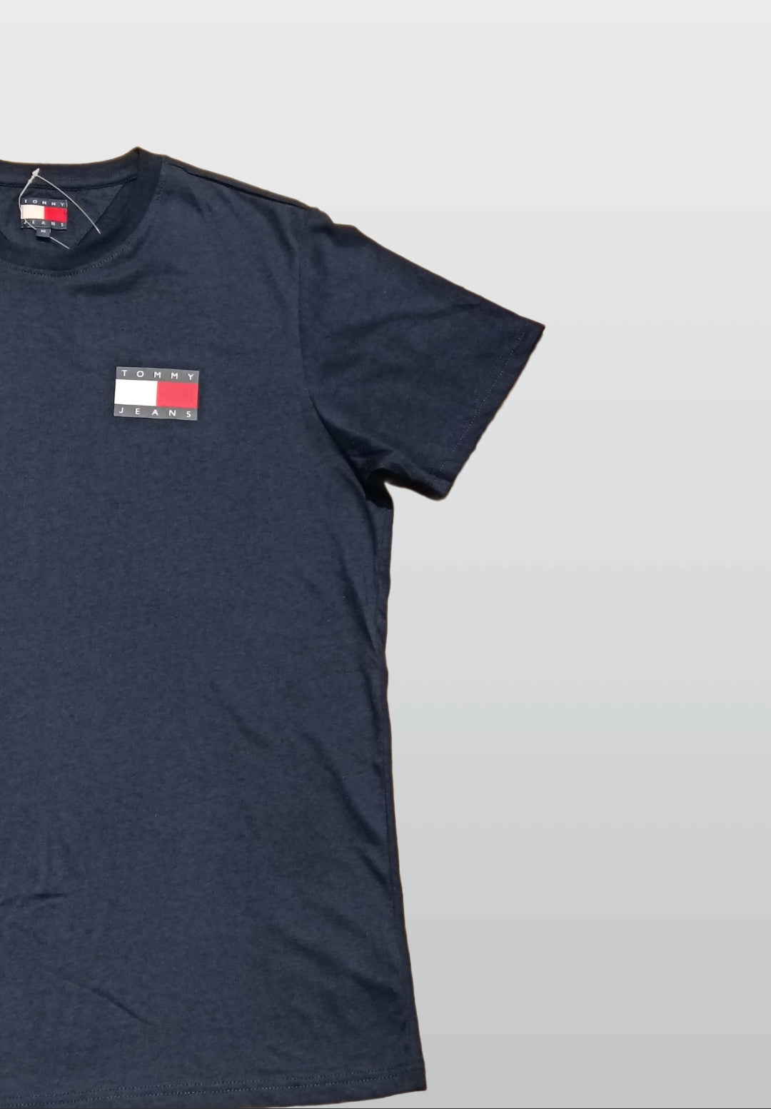 Tommy Jeans Men’s Navy Cotton T-Shirt – Classic Logo Tee M3