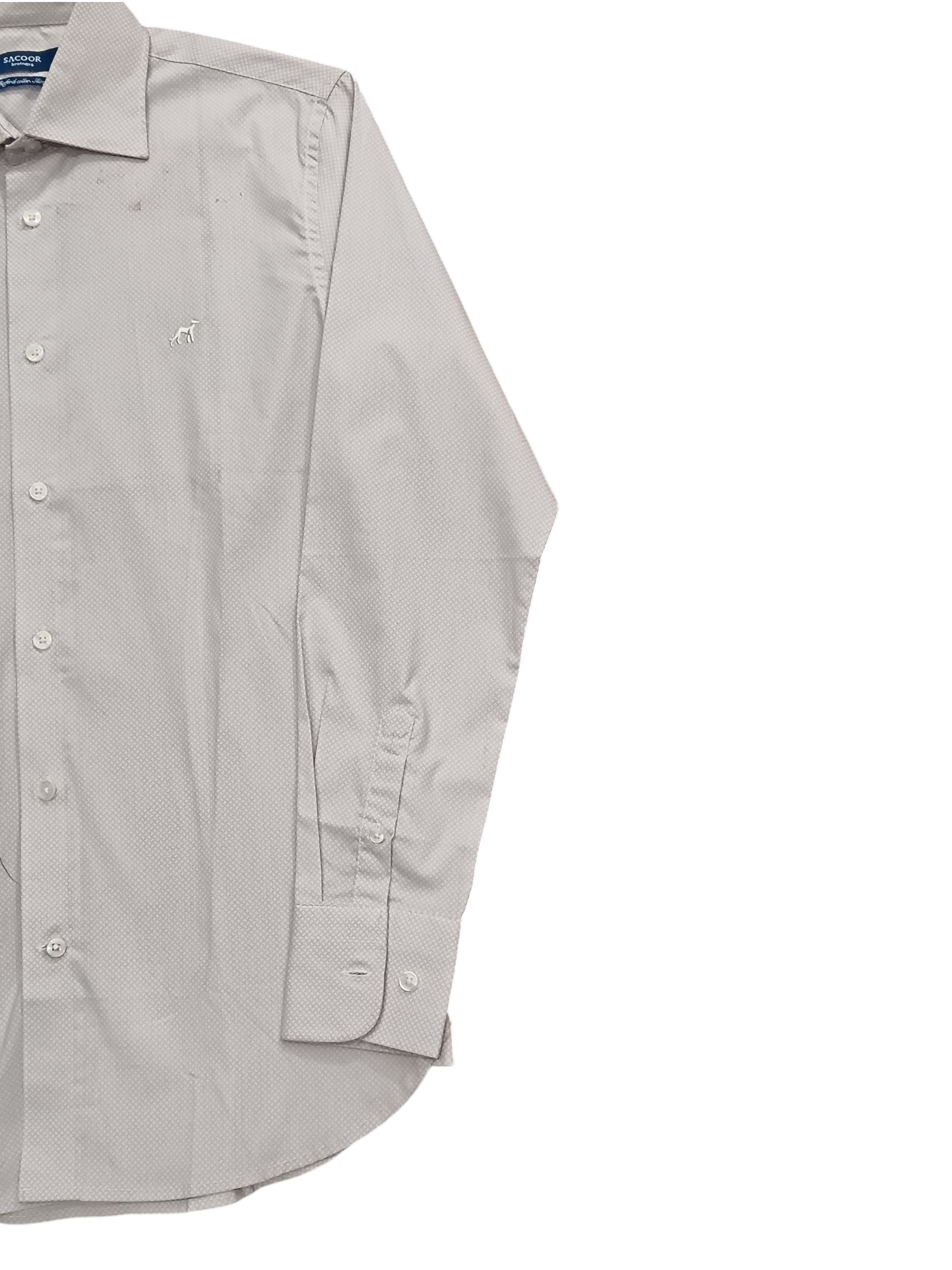 SACOOR BROTHERS Men's shirt long sleeve light purple color